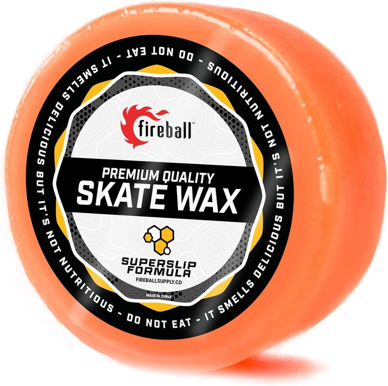 fireball SuperSlip Pro Skateboard Wax for Rails - USA Formulated Skate Curb Wax for Scooters Aggressive Inline and Skateboards - Custom Formula Professional Skate Wax - Image 1